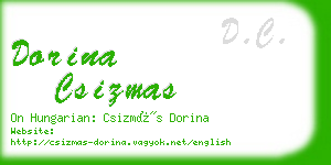 dorina csizmas business card